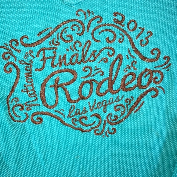 Warm! Las Vegas National Rodeo Finals long tee. Sz S (A2) - Picture 3 of 6